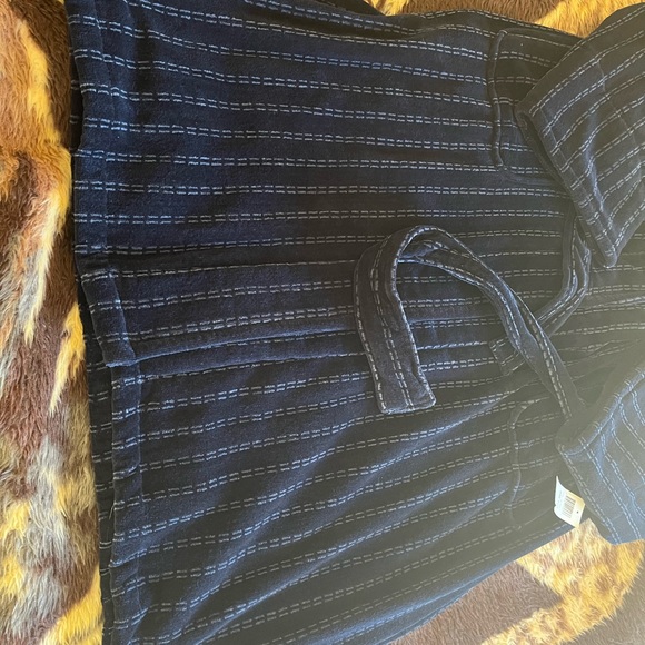 Club room pinstripe men’s robe NWT - Picture 4 of 9